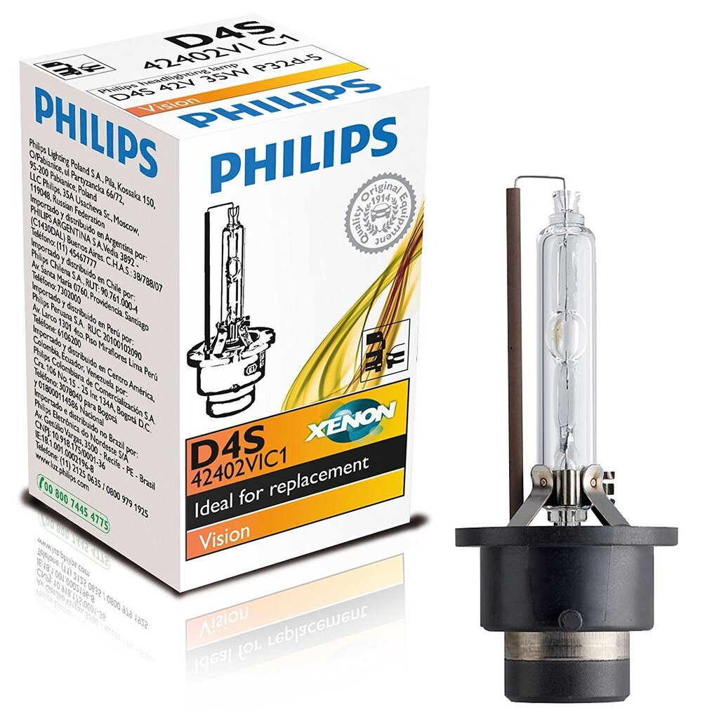 Pirn Philips Xenon D4S VISION +30% 4600k цена и информация | Autopirnid | hansapost.ee