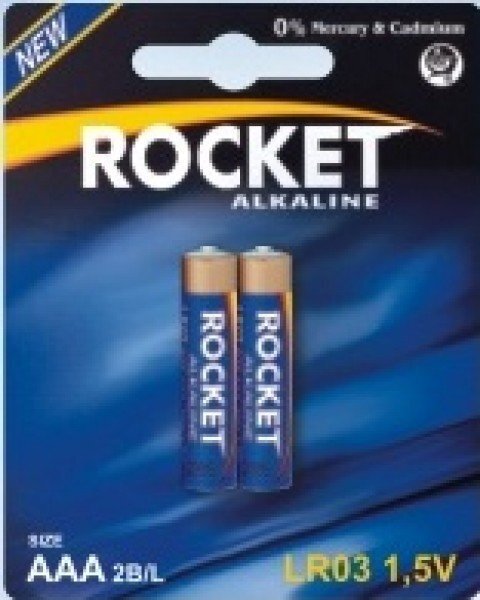 Rocket Alkaline AAA patareid, 2 tk hind ja info | Patareid | hansapost.ee