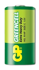 GP Greencell батарейки R14 (C) цена и информация | Батарейки | hansapost.ee