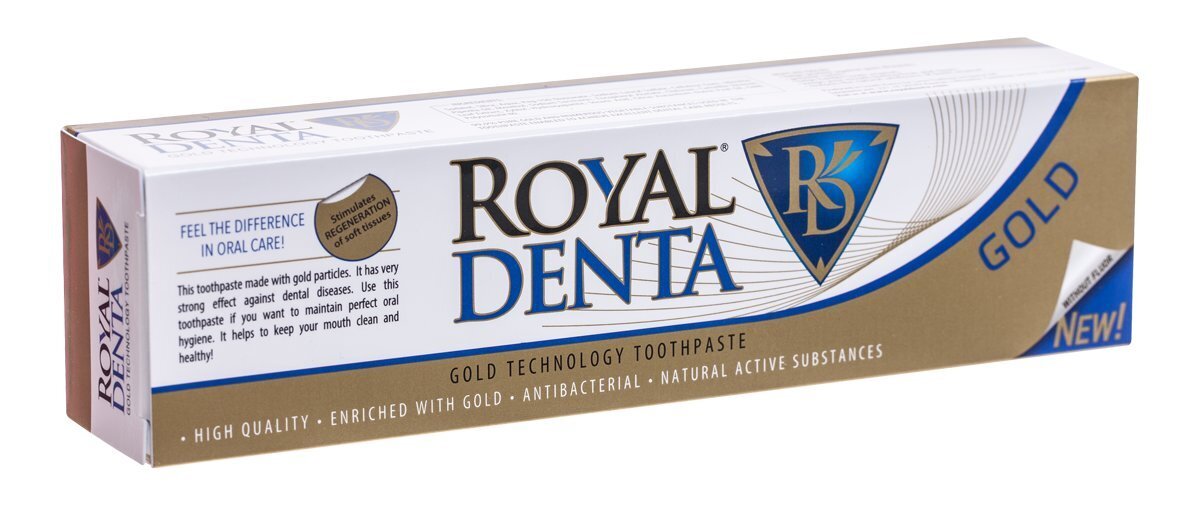 Hambapasta Royal Denta Gold 130g цена и информация | Hambaharjad, hampapastad ja suuloputusvedelikud | hansapost.ee