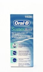 Зубная нить Oral-B Super Floss 50 м цена и информация | Зубные щетки, пасты | hansapost.ee