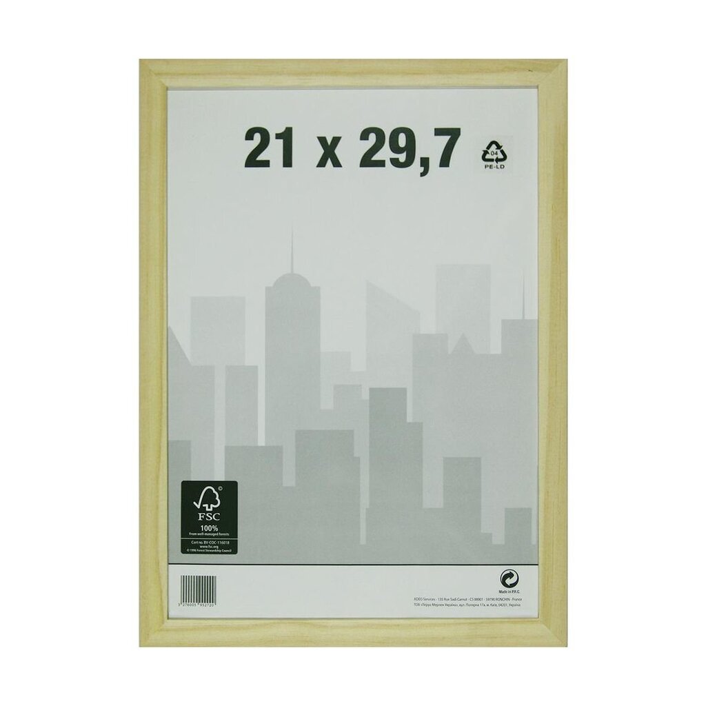 Pildiraam NATURAL WOOD 21x29,7 cm цена и информация | Pildiraamid | hansapost.ee