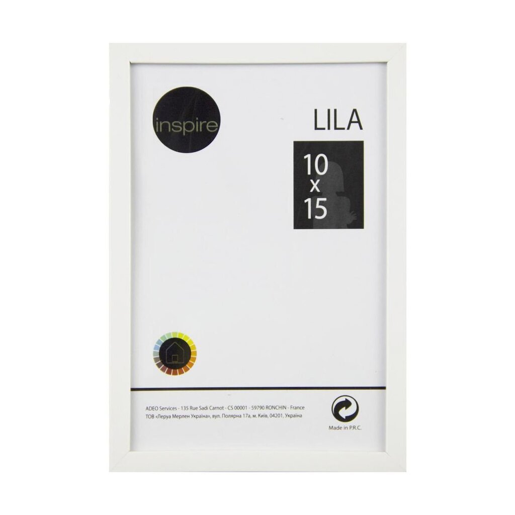 Pildiraam LILA 10x15 cm, valge hind ja info | Pildiraamid | hansapost.ee