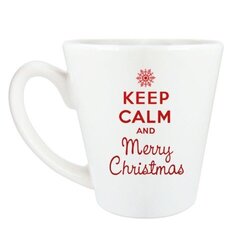 Kruus Keep calm Merry Christmas hind ja info | Pildiga tassid ja kruusid kingituseks | hansapost.ee