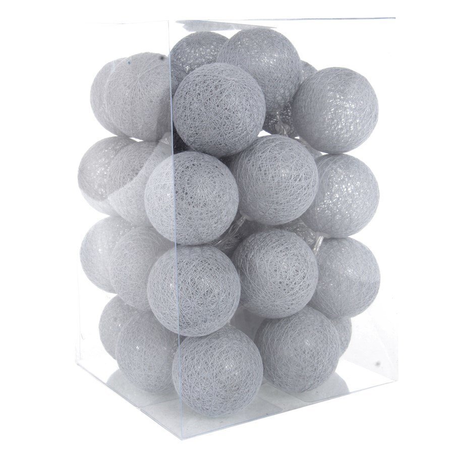 LED valgustid Cotton Balls, 35 LED, hall I цена и информация | Peokaunistused ja dekoratsioonid | hansapost.ee