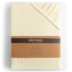 Kummiga voodilina DecoKing Jersey Amber Cream, 180x200 cm цена и информация | Простыни | hansapost.ee