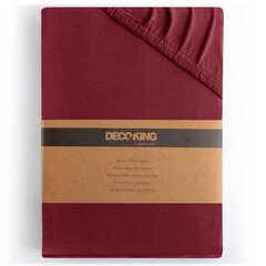 Kummiga voodilina DecoKing jersey Amber Maroon, 90x200 cm цена и информация | Простыни | hansapost.ee