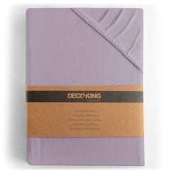 DecoKing jersey Amber Violet простынь с резинкой для матраса, 60 x 200 см цена и информация | Сетки для кроватей | hansapost.ee
