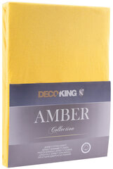 DecoKing jersey Amber Orange kummiga lina madratsi jaoks, 200x200 cm hind ja info | Voodilinad | hansapost.ee