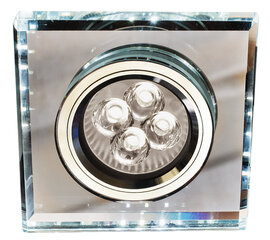 Süvistatav valgusti Candellux SS-22, läbipaistev/hõbedane hind ja info | Süvistatavad LED valgustid | hansapost.ee