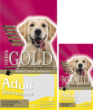 NERO GOLD vähem aktiivsete koerte kuivtoit Maintenance, kanaliha ja riisiga, 2,5 kg hind ja info | Koerte kuivtoit ja krõbinad | hansapost.ee