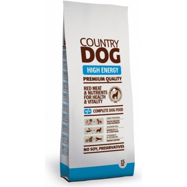 Kuivtoit Koertele Country Dog High Energy, 15 kg hind ja info | Koerte kuivtoit ja krõbinad | hansapost.ee