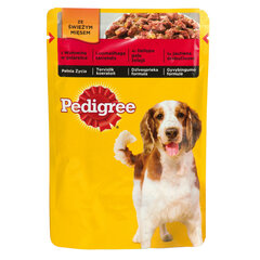 Pedigree koeraeine veiselihaga, tükid tarrendis, 100 g hind ja info | Koerakonservid | hansapost.ee