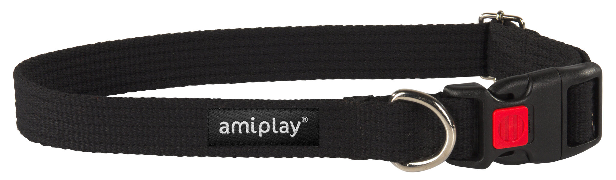 Reguleeritav kaelarihm lukuga Amiplay, XL, must цена и информация | Koerte kaelarihmad ja traksid | hansapost.ee