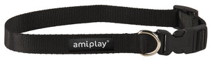 Reguleeritav kaelarihm Amiplay Basic, XL, must hind ja info | Koerte kaelarihmad ja traksid | hansapost.ee