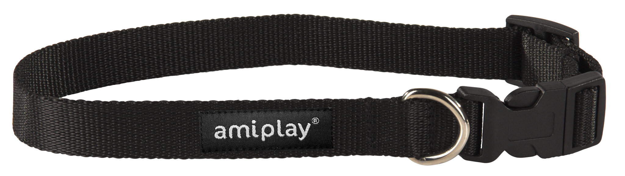 Reguleeritav kaelarihm Amiplay Basic, XL, must цена и информация | Koerte kaelarihmad ja traksid | hansapost.ee