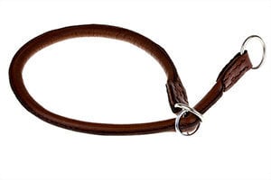 Amibelle кожаный ошейник, коричневый 52 см цена и информация | Ошейники, подтяжки для собак | hansapost.ee