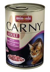 Консервы для кошек Carny adult с различными типами мяса, 400 г цена и информация | Кошачьи консервы | hansapost.ee