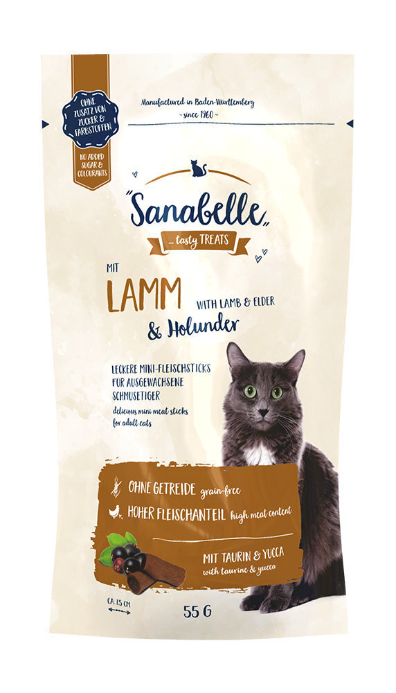 Sanabelle Adult Poultry + Snack Lamb täiskasvanud kassidele, 2 kg+ 55 g hind ja info | Kassi kuivtoit ja kassikrõbinad | hansapost.ee