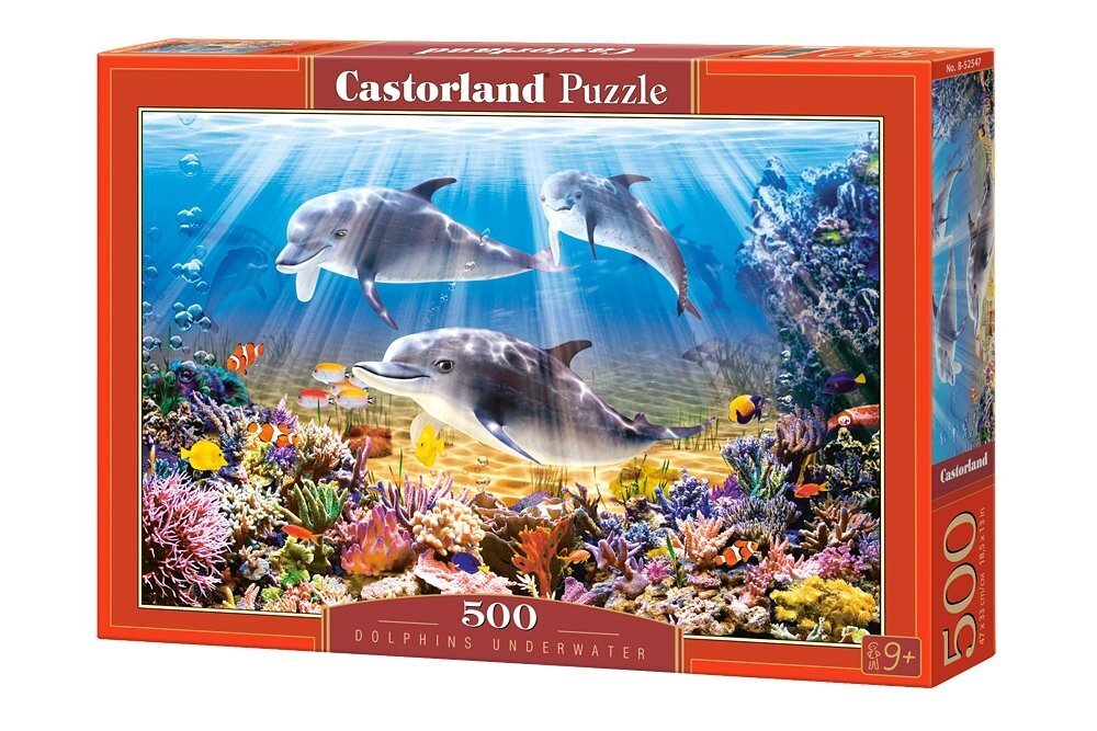 Pusle Castorland Dolphins Underwater, 500-osaline hind ja info | Pusled lastele ja täiskasvanutele | hansapost.ee