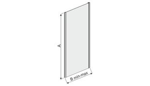 Душевая стена Sanplast TX SS/TX5b 100s, профиль- белый, декорированное стекло Grey цена и информация | Душевые двери и стены | hansapost.ee
