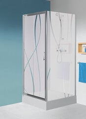 Душевая стена Sanplast TX SS/TX5b 70s, профиль- белый, декорированное стекло W15 цена и информация | Душевые двери и стены | hansapost.ee