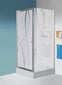 Dušisein Sanplast TX SS/TX5b 75s, profiil valge, kaunistatud klaas W15 hind ja info | Dušiseinad ja dušiuksed | hansapost.ee