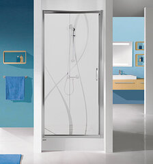 Душевая дверь в нишу Sanplast TX D2/TX5b 110s, профиль- белый, декорированное стекло Grey цена и информация | Душевые двери и стены | hansapost.ee