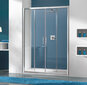 Dušikabiini uks niššile Sanplast TX D4/TX5b 140s, profiil bahama helepruun, kaunistatud klaas grey hind ja info | Dušiseinad ja dušiuksed | hansapost.ee