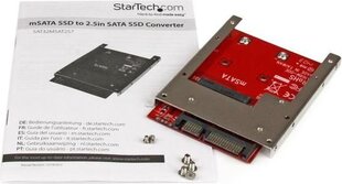 Adapter SSD Startech SAT32MSAT257 SSD mSATA цена и информация | Аксессуары для компонентов | hansapost.ee