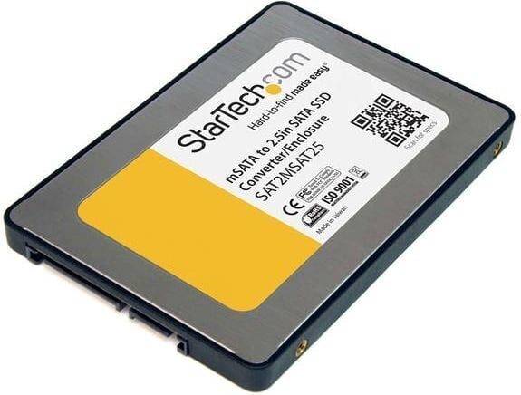 StarTech 2.5" SATA to Mini SATA SSD Adapter Enclosure (SAT2MSAT25) цена и информация | Arvutikomponentide tarvikud | hansapost.ee