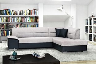 Мягкий угловой диван Verso, черный / серый цена и информация | Угловые диваны | hansapost.ee