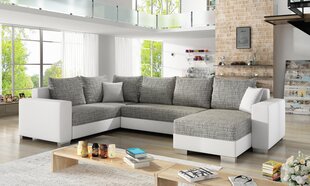 Мягкий угловой диван Marco, белый / серый цена и информация | Угловые диваны | hansapost.ee