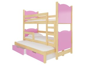 Narivoodi Leticia, roosa/puit цена и информация | Детские кровати | hansapost.ee
