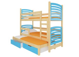 Narivoodi Soria, helesinine/puit цена и информация | Детские кровати | hansapost.ee