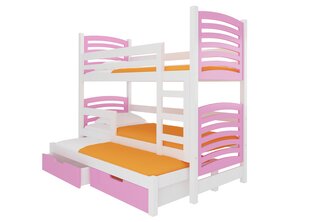 Narivoodi Soria, roosa/valge цена и информация | Детские кровати | hansapost.ee