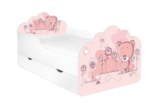 Детская кровать с матрасом и ящиком для постельного белья POLA 6, 140x70 см цена и информация | Детские кровати | hansapost.ee