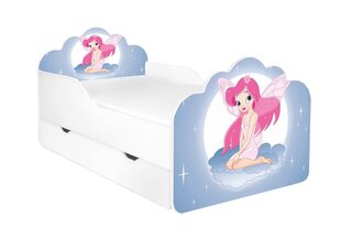 Детская кровать с матрасом и ящиком для постельного белья POLA 56, 140x70 см цена и информация | Детские кровати | hansapost.ee