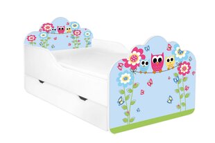 Детская кровать с матрасом и ящиком для постельного белья POLA 44, 160x80 см цена и информация | Детские кровати | hansapost.ee