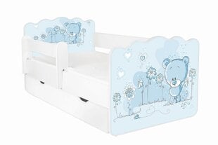 Кровать с матрасом, ящиком для белья и съемной защитой ALEX 12, 160x80 см цена и информация | Детские кровати | hansapost.ee