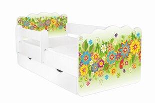 Кровать с матрасом, ящиком для белья и съемной защитой ALEX 20, 160x80 см цена и информация | Детские кровати | hansapost.ee