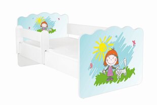 Кровать с матрасом и съемной защитой ALEX 14, 160x80 см цена и информация | Детские кровати | hansapost.ee