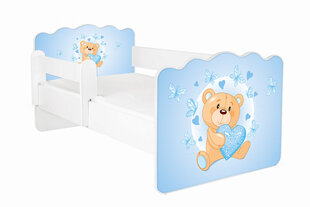 Кровать с матрасом и съемной защитой ALEX 17, 160x80 см цена и информация | Детские кровати | hansapost.ee