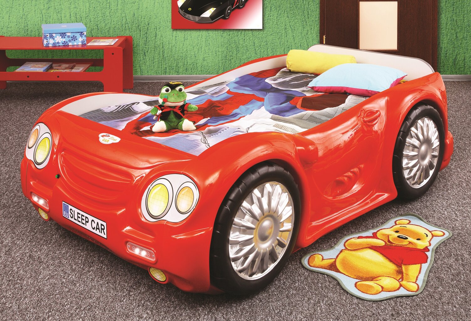 Voodi koos madratsiga Sleep Car, punane hind ja info | Lastevoodid | hansapost.ee