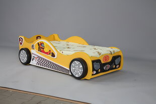 Кровать с матрасом Monza Mini, желтая цена и информация | Детские кровати | hansapost.ee
