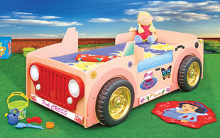 Кровать с матрасом Jepp Pink, розовая цена и информация | Детские кровати | hansapost.ee