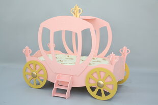 Кровать с матрасом Princess Carriage, розовая цена и информация | Детские кровати | hansapost.ee
