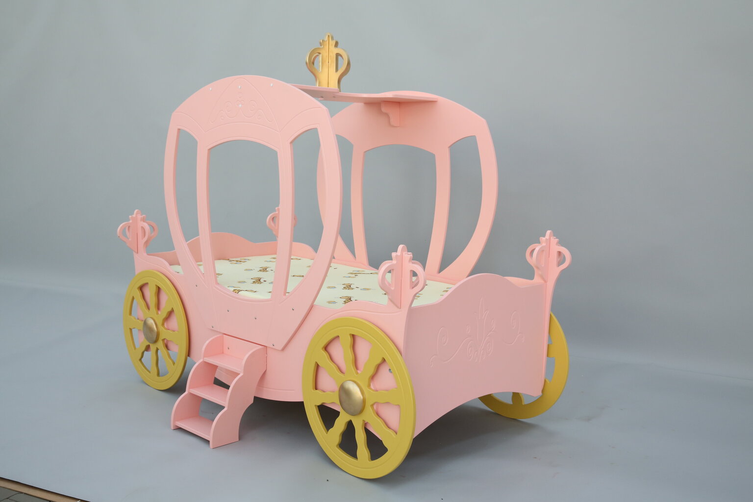 Voodi koos madratsiga Princess Carriage, roosa hind ja info | Lastevoodid | hansapost.ee