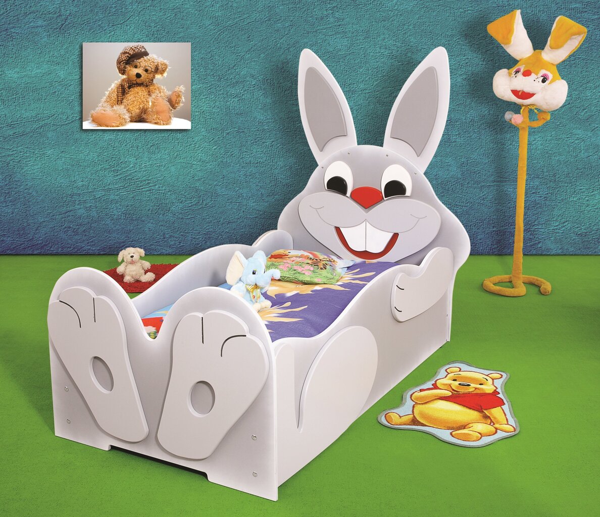 Voodi koos madratsiga Rabbit Small, hall hind ja info | Lastevoodid | hansapost.ee