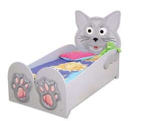 Кровать с матрасом Cat Big, серая  цена и информация | Детские кровати | hansapost.ee